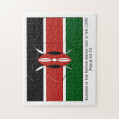 KENYA | Gezegende natie | KENYAN FLAG Legpuzzel (Verticaal)