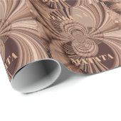 Kenya Giraffe Safari Woven Sourvenir Cadeaupapier (Rol Hoek)