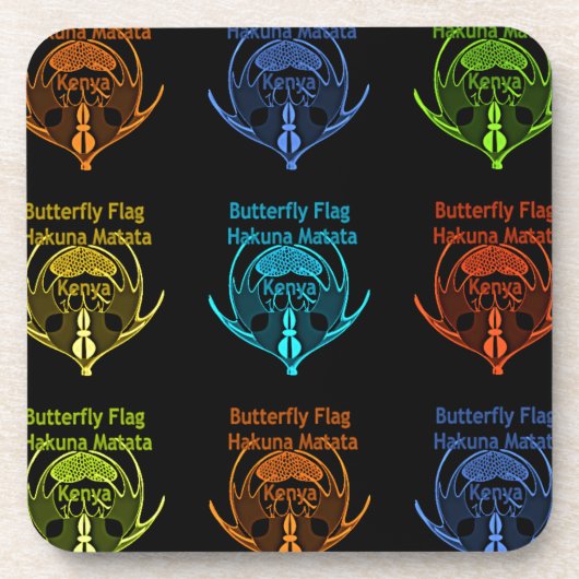Kenya Hakuna Matata Bier Onderzetter (Voorkant)