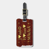 Kenya Hakuna Matata dag Gifts. Bagagelabel (Voorkant verticaal)