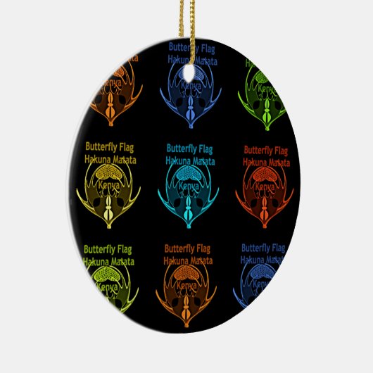 Kenya Hakuna Matata Keramisch Ornament (Rechts)