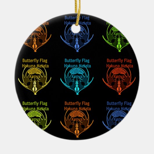 Kenya Hakuna Matata Keramisch Ornament (Voorkant)