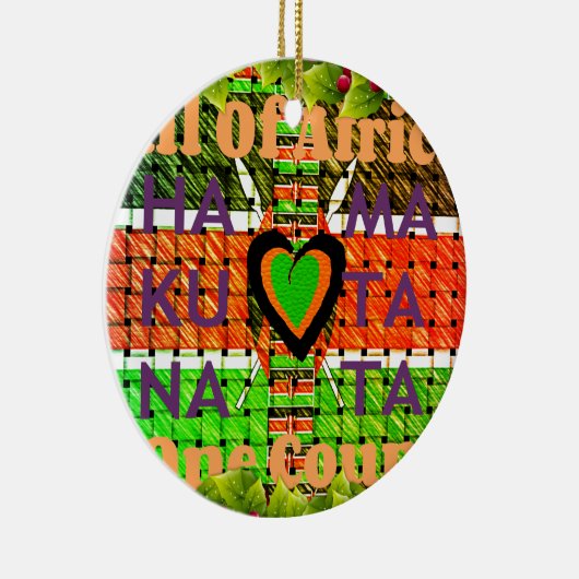 Kenya Hakuna Matata Keramisch Ornament (Rechts)