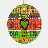 Kenya Hakuna Matata Keramisch Ornament (Links)