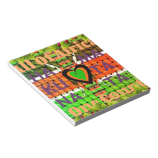 Kenya Hakuna Matata Notitieblok (Schuin)