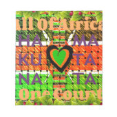 Kenya Hakuna Matata Notitieblok (Voorkant)