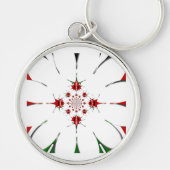 Kenya HAKUNA MATATA RED GREEN patter design Sleutelhanger (Voorkant)