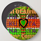 Kenya Hakuna Matata Ronde Button 6,0 Cm (Voorkant /achterkant)