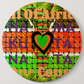 Kenya Hakuna Matata Ronde Button 6,0 Cm (Voorkant)