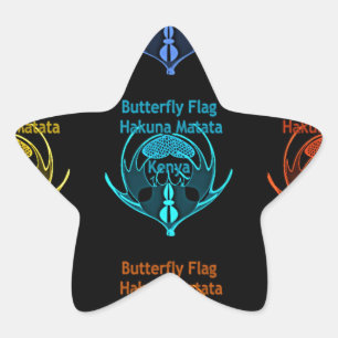 Kenya Hakuna Matata Ster Sticker