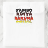 Kenya Hakunamatata Ronde Sticker (Tas)