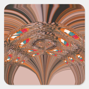 Kenya HakunaMatata Tradition Color design.png Vierkante Sticker