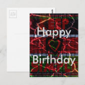 Kenya Happy Birthday Rasta-kleuren Tekst Briefkaart (Voorkant / Achterkant)