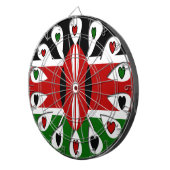 Kenya Hearts Dartbord (Voorkant Rechts)