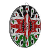 Kenya Hearts Dartbord (Voorkant Links)