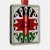 Kenya Hearts Metalen Ornament (Rechts)