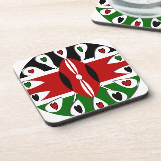 Kenya Hearts Onderzetter (Linkerzijde)