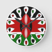 Kenya Hearts Ronde Klok (Voorkant)