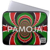 Kenya Heritage: Pamoja Togethernes Electronics Bag Laptop Sleeve (Voorkant)