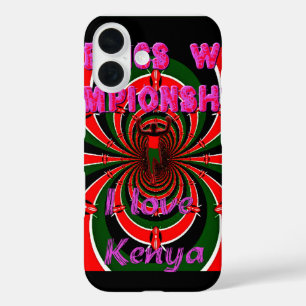Kenya International Athletics Sports iPhone 16 Hoesje
