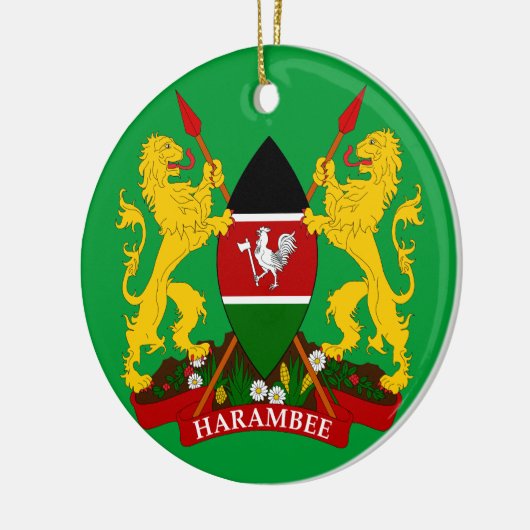 KENYA - Keramische kerstversiering Keramisch Ornament (Links)