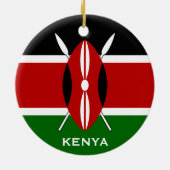 KENYA - Keramische kerstversiering Keramisch Ornament (Achterkant)