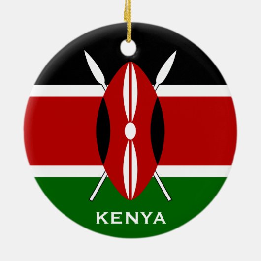 KENYA - Keramische kerstversiering Keramisch Ornament (Achterkant)