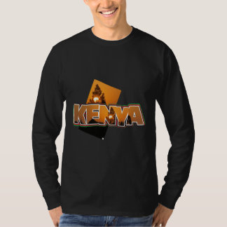 Kenya Landscape T-shirt met lange mouwen Zwart
