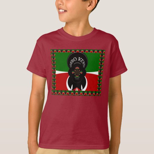 Kenya lieflijke harten t-shirt (Voorkant)