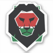 Kenya Lion Sticker (Voorkant)