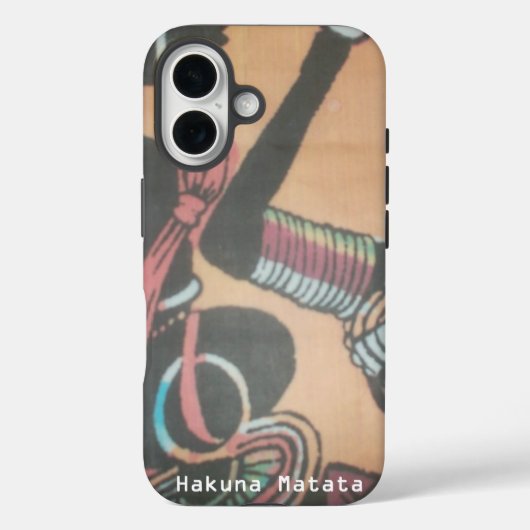 Kenya MAASAI Hakuna Matata. Case-Mate iPhone Case (Achterkant)