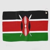 Kenya Maasai vlag Bendera ya Kenya Golfhanddoek (Horizontaal)