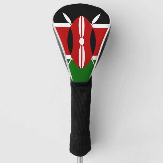 Kenya Maasai vlag Bendera ya Kenya Golfheadcover (Voorkant)