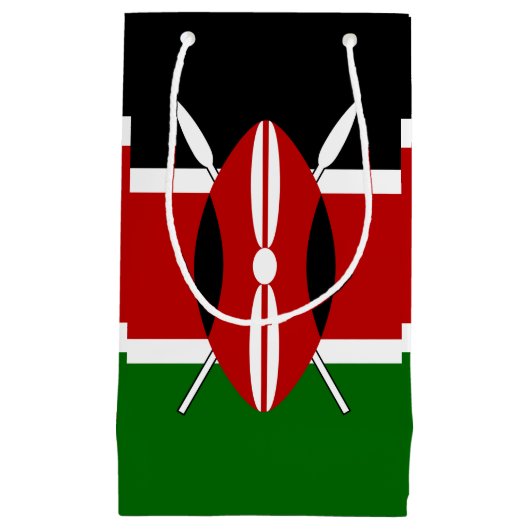 Kenya Maasai vlag Bendera ya Kenya Klein Cadeauzakje (Voorkant)