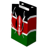 Kenya Maasai vlag Bendera ya Kenya Klein Cadeauzakje (Achterkant Gekanteld)