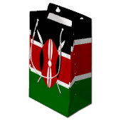 Kenya Maasai vlag Bendera ya Kenya Klein Cadeauzakje (Voorkant Gekanteld)