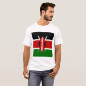 Kenya Maasai vlag Bendera ya Kenya T-shirt (Voorkant volledig)