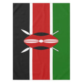 Kenya Maasai vlag Bendera ya Kenya Tafelkleed (Voorkant)