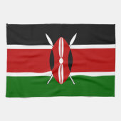 Kenya Maasai vlag Bendera ya Kenya Theedoek (Horizontaal)
