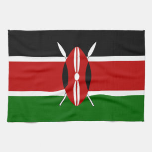 Kenya Maasai vlag Bendera ya Kenya Theedoek