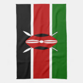 Kenya Maasai vlag Bendera ya Kenya Theedoek (Verticaal)