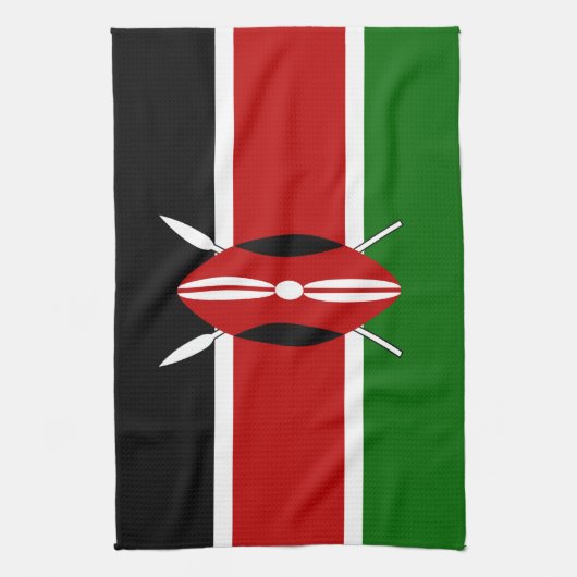 Kenya Maasai vlag Bendera ya Kenya Theedoek (Verticaal)