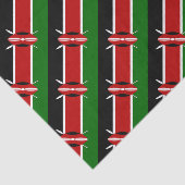 Kenya Maasai vlag Bendera ya Kenya Tissuepapier (Detail)