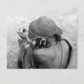 Kenya Maasai Warrior Moran Briefkaart (Voorkant)