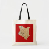 Kenya Map Bag Tote Bag (Voorkant)
