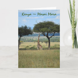 Kenya Masai Mara Giraffe Kaart