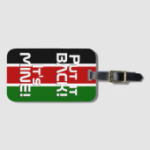 Kenya National Flag Funny Patriotic Bagagelabel (Voorkant (horizontaal))