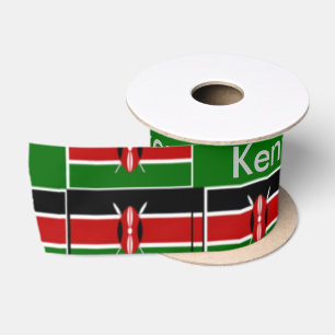 Kenya Nationale Vlag kleuren XOXO Satijnen Lint