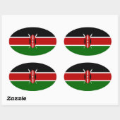 KENYA OVALE STICKER (Vel)