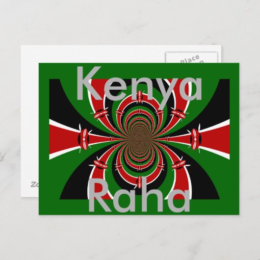 Kenya Raha Briefkaart (Voorkant / Achterkant)
